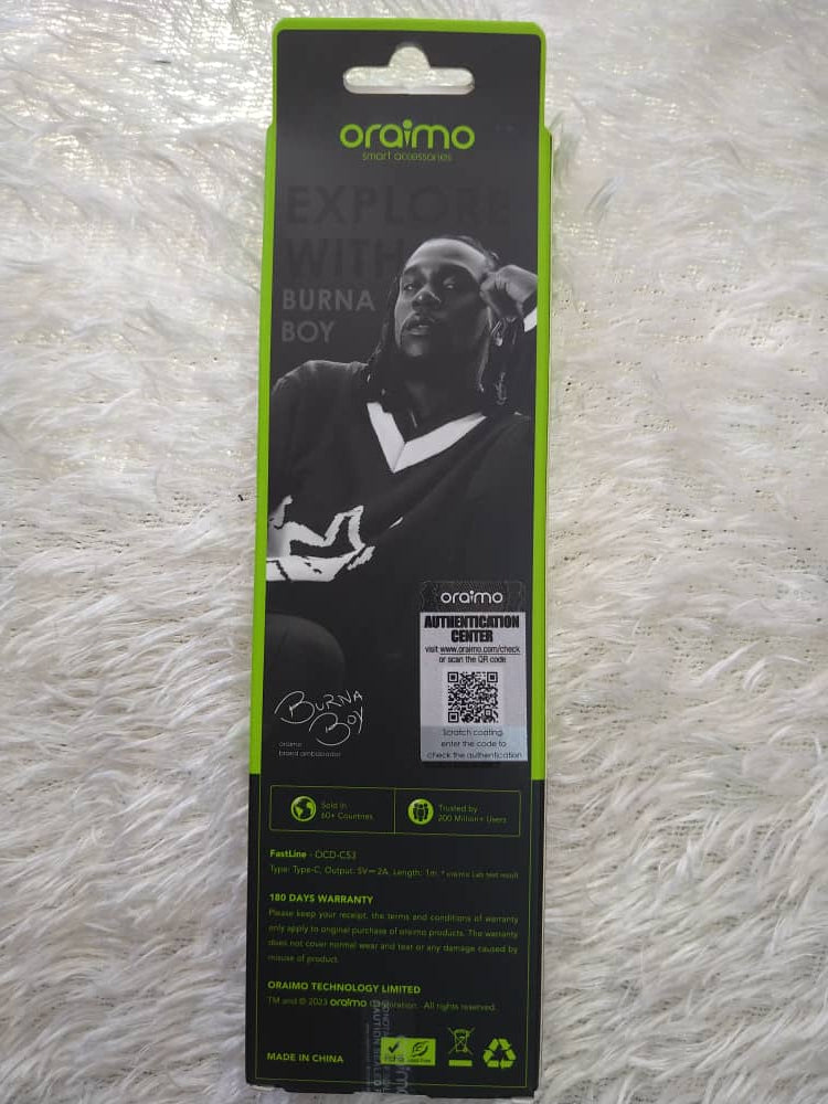 Oraimo USB Type-C Data Cable