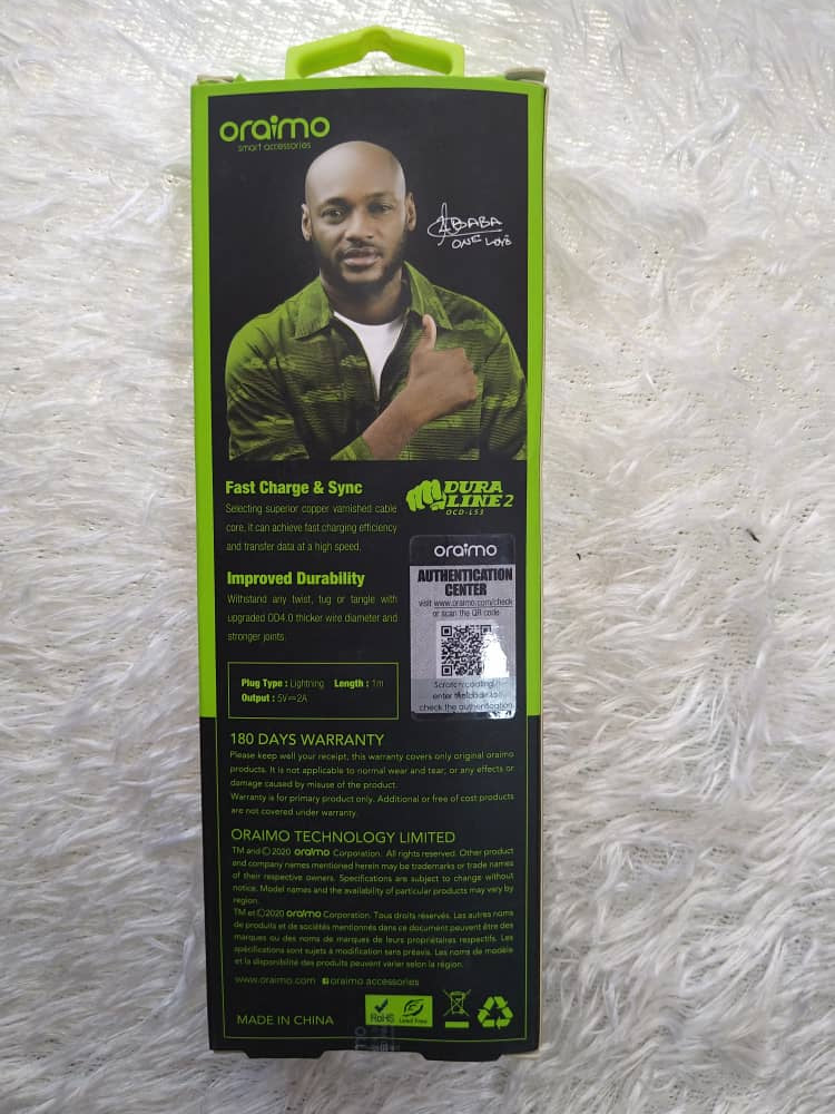 Oraimo USB iphone fast charging cable
