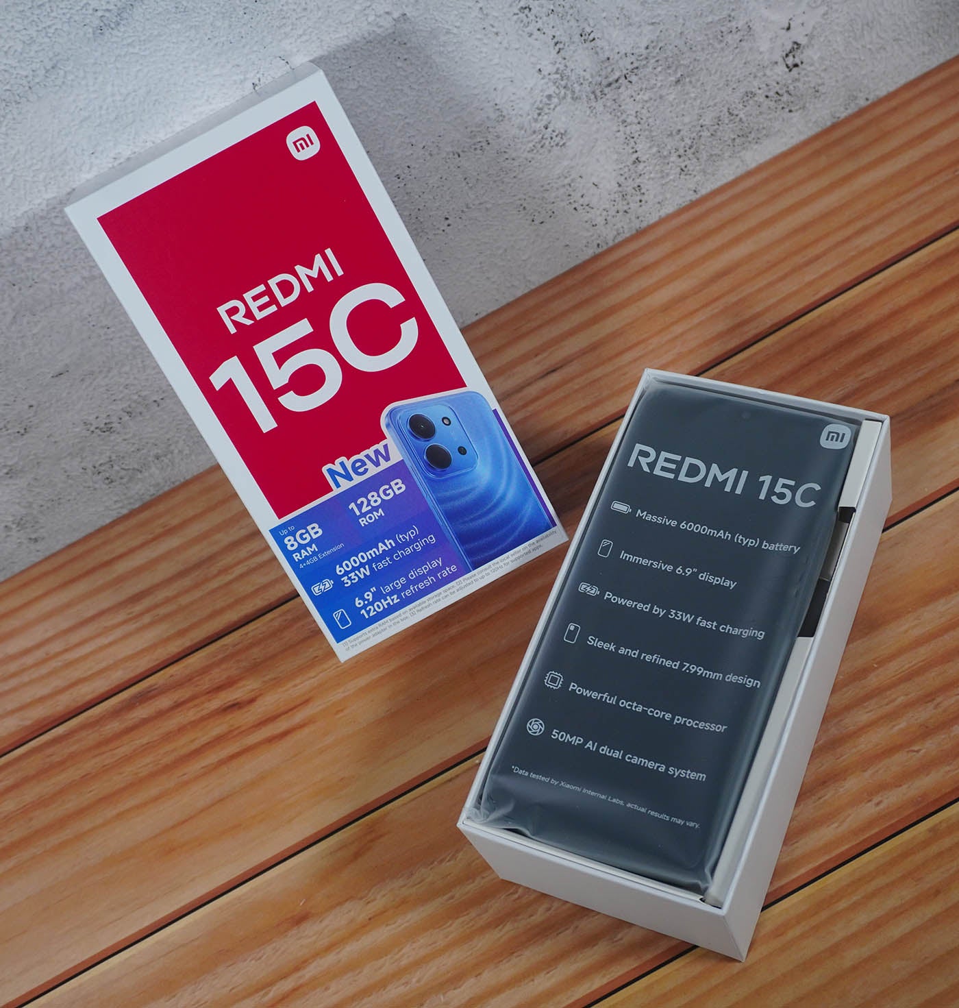 Redmi 15C | 6.9" | 128GB + 4GB RAM | 6000mAh | 50MP Camera